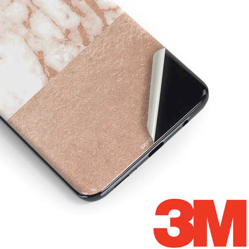White Rose Gold Marble Galaxy S9 Skin